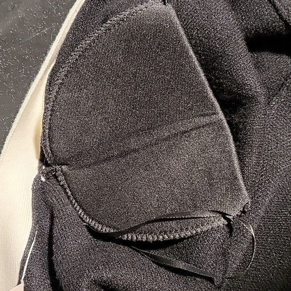 Philosophy Viscose Blend Black and Ivory 2 Pocket Duster Sweater Size S - Picture 8 of 12